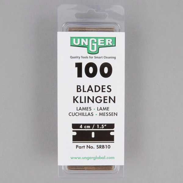 Unger® Unger SRB30 1 1/2" Stainless Steel Replacement Blades - 100/Pack 6 Unger® Unger SRB30 1 1/2" Stainless Steel Replacement Blades - 100/Pack - Image 6