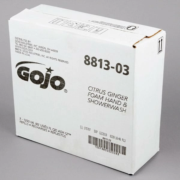 GOJO® 8813-03 ADX 1250 ML Citrus Ginger Foam Hand & Showerwash - 3/Case 6 GOJO® 8813-03 ADX 1250 ML Citrus Ginger Foam Hand & Showerwash - 3/Case - Image 6