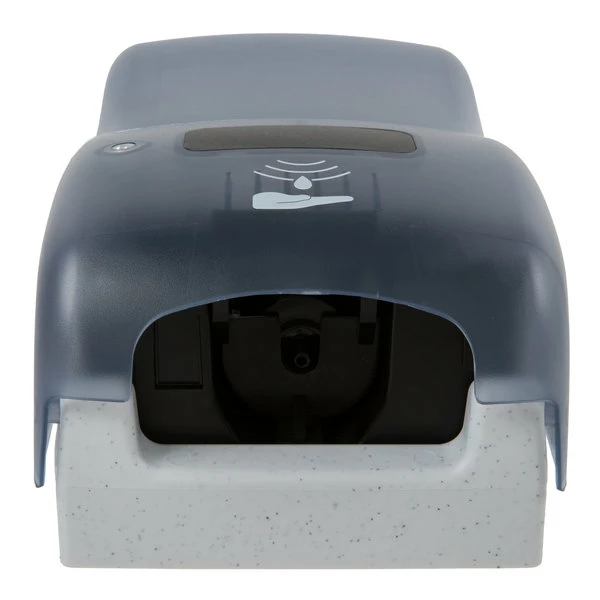 San Jamar SHF900TBL Rely Arctic Blue Hybrid Touchless Foam Soap Dispenser - 5 1/2" X 4" X 12" 6 San Jamar SHF900TBL Rely Arctic Blue Hybrid Touchless Foam Soap Dispenser - 5 1/2" X 4" X 12" - Image 6