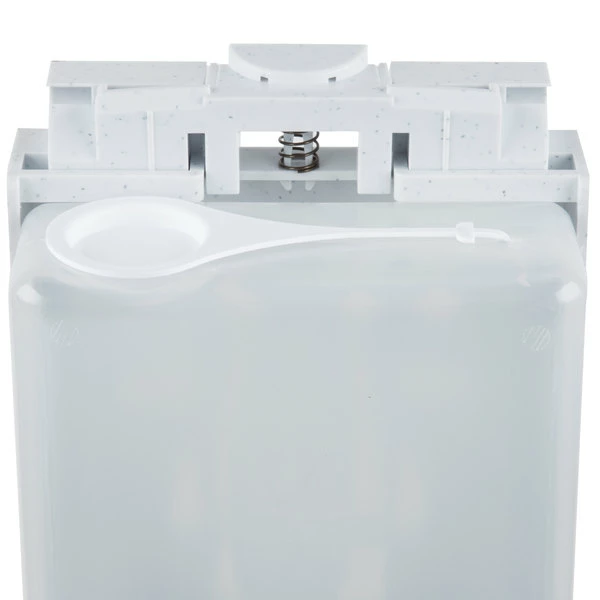 San Jamar SH900TBL Rely Arctic Blue Hybrid Touchless Soap, Sanitizer, And Lotion Dispenser - 5 1/2" X 4" X 12" 6 San Jamar SH900TBL Rely Arctic Blue Hybrid Touchless Soap, Sanitizer, And Lotion Dispenser - 5 1/2" X 4" X 12" - Image 6