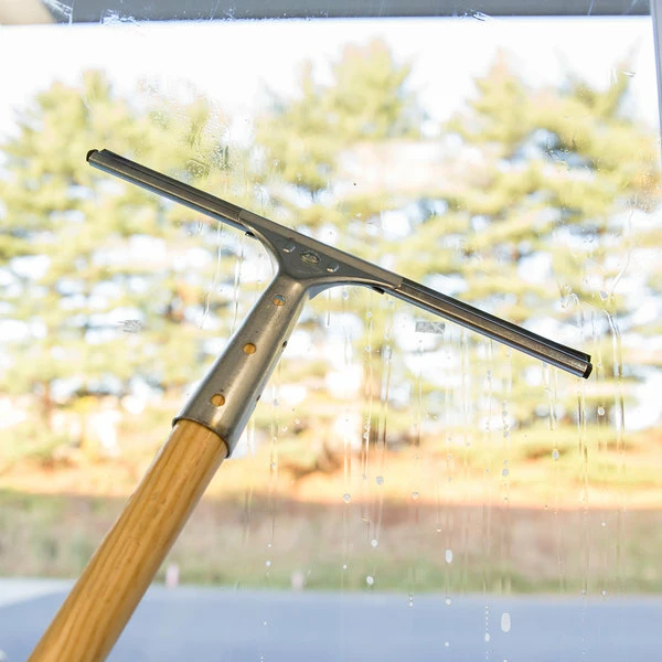 Carlisle 4007000 12" Window Squeegee With Steel Handle 3 Carlisle 4007000 12" Window Squeegee With Steel Handle - Image 3