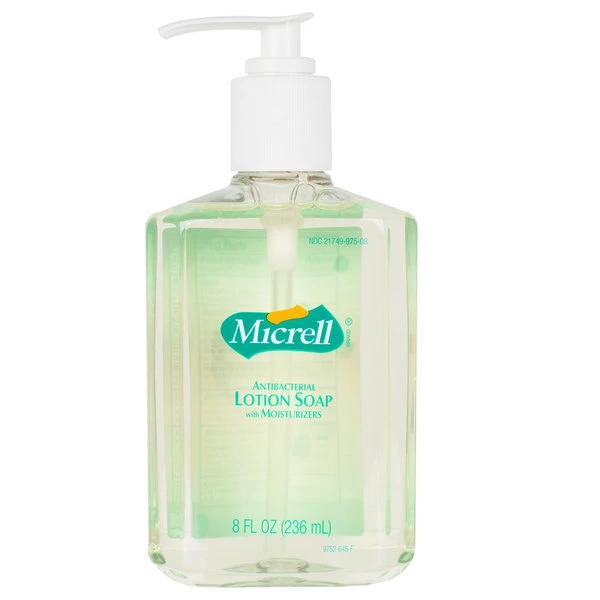 Micrell® 9752-12 8 Oz. Floral Antibacterial Lotion Hand Soap With PCMX And Pump - 12/Case 2 Micrell® 9752-12 8 Oz. Floral Antibacterial Lotion Hand Soap With PCMX And Pump - 12/Case - Image 2