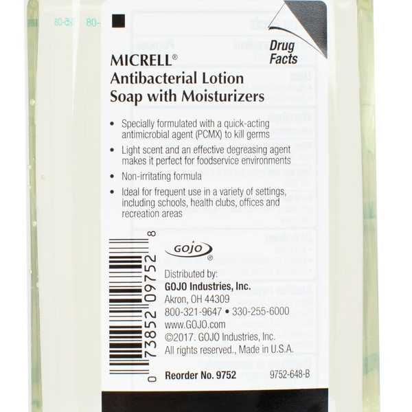 Micrell® 9752-12 8 Oz. Floral Antibacterial Lotion Hand Soap With PCMX And Pump - 12/Case 4 Micrell® 9752-12 8 Oz. Floral Antibacterial Lotion Hand Soap With PCMX And Pump - 12/Case - Image 4