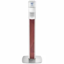 Purell® 7306-DS-MPL Messenger™ ES6 1200 ML White Automatic Hand Sanitizer Dispenser With Maple Panel Floor Stand