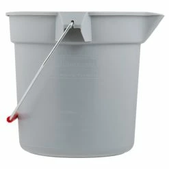Rubbermaid FG296300GRAY BRUTE 10 Qt. Gray Round Bucket 8 Rubbermaid FG296300GRAY BRUTE 10 Qt. Gray Round Bucket -VIETRI SHOP 1684299