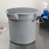 Rubbermaid FG261400GRAY BRUTE 14 Qt. Gray Round Bucket