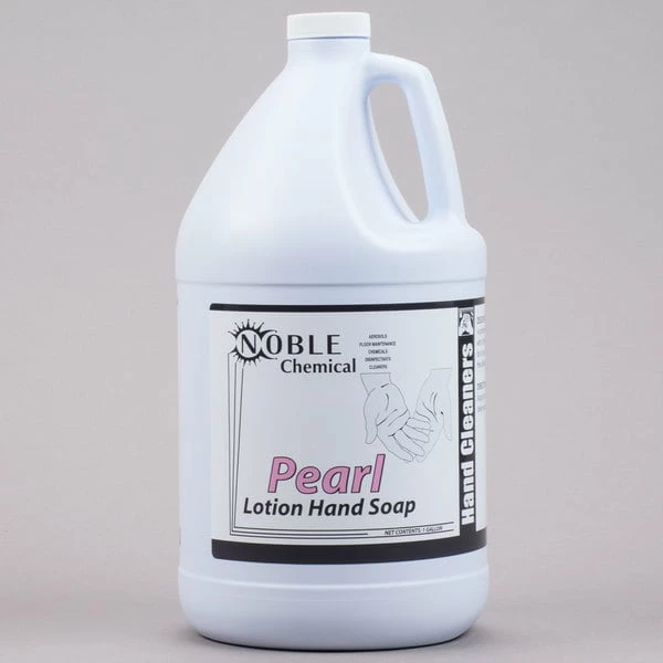 Noble Chemical 1 Gallon / 128 Oz. Pearl Lotion Hand Soap 2 Noble Chemical 1 Gallon / 128 Oz. Pearl Lotion Hand Soap - Image 2