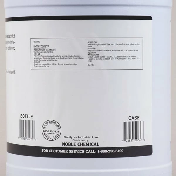 Noble Chemical 1 Gallon / 128 Oz. Pearl Lotion Hand Soap 3 Noble Chemical 1 Gallon / 128 Oz. Pearl Lotion Hand Soap - Image 3