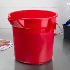 Rubbermaid FG261400RED BRUTE 14 Qt. Red Round Bucket 6 Rubbermaid FG261400RED BRUTE 14 Qt. Red Round Bucket -VIETRI SHOP 1735595