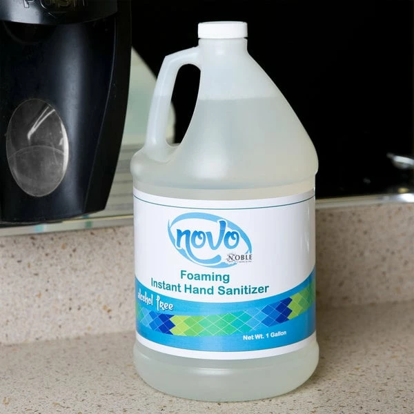 Novo By Noble Chemical Noble Chemical Novo 1 Gallon / 128 Oz. Alcohol-Free Foaming Instant Hand Sanitizer 1 Novo By Noble Chemical Noble Chemical Novo 1 Gallon / 128 Oz. Alcohol-Free Foaming Instant Hand Sanitizer