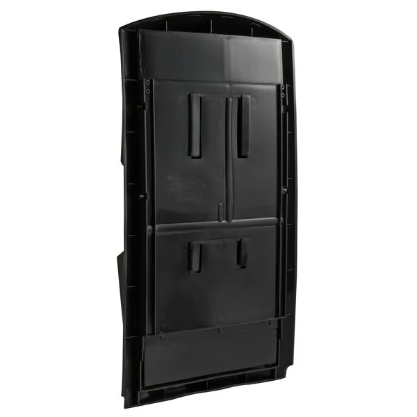 Rubbermaid Landmark Series 35 Gallon Black Rectangular Wastecan With Funnel Top, Panel Frame / Rigid Plastic Liner And Windshield Washing Kit 2 Rubbermaid Landmark Series 35 Gallon Black Rectangular Wastecan With Funnel Top, Panel Frame / Rigid Plastic Liner And Windshield Washing Kit - Image 2