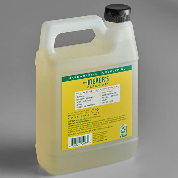 Mrs. Meyer's® Mrs. Meyer's Clean Day 666708 33 Oz. Honeysuckle Scented Hand Soap Refill - 6/Case 3 Mrs. Meyer's® Mrs. Meyer's Clean Day 666708 33 Oz. Honeysuckle Scented Hand Soap Refill - 6/Case - Image 3