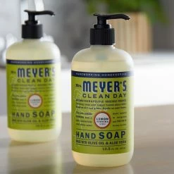 Mrs. Meyer's® Mrs. Meyer's Clean Day 651321 12.5 Oz. Lemon Verbena Scented Hand Soap With Pump - 6/Case