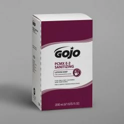 GOJO® 7281-04 TDX E2 2000 ML Dye And Fragrance Free Sanitizing Lotion Hand Soap Refill With PCMX - 4/Case