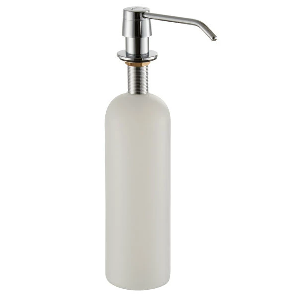 Lavex Janitorial 34 Oz. Stainless Steel Under Counter Liquid Soap Dispenser 2 Lavex Janitorial 34 Oz. Stainless Steel Under Counter Liquid Soap Dispenser - Image 2