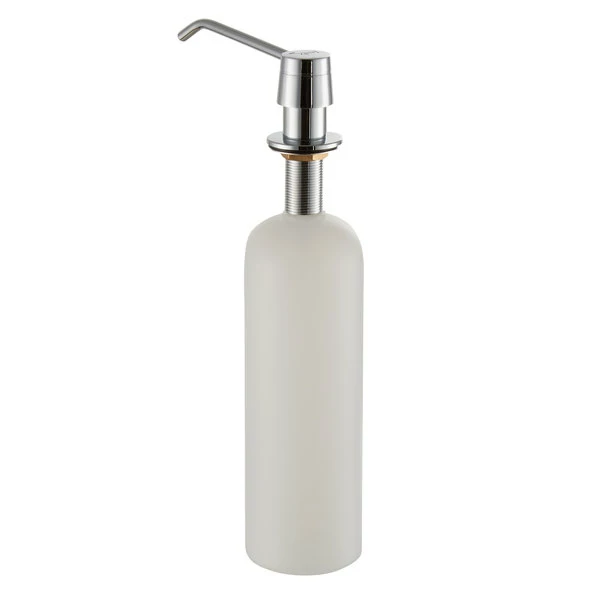 Lavex Janitorial 34 Oz. Stainless Steel Under Counter Liquid Soap Dispenser 3 Lavex Janitorial 34 Oz. Stainless Steel Under Counter Liquid Soap Dispenser - Image 3