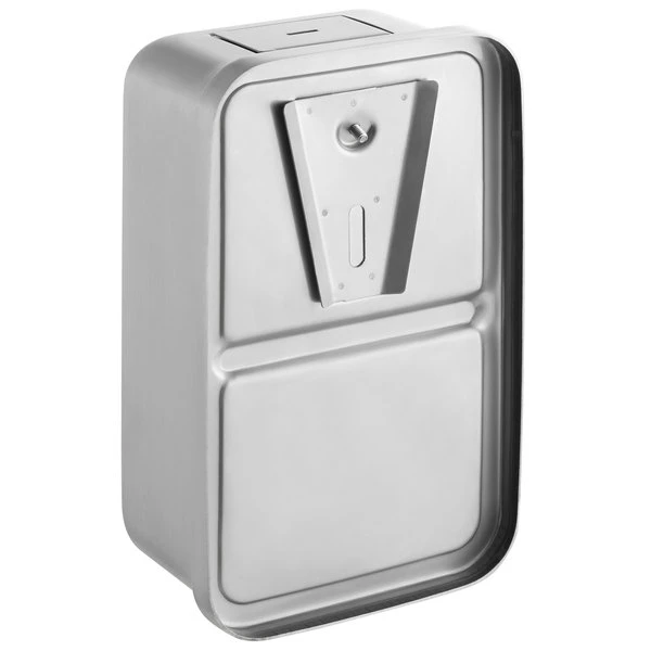 Lavex Janitorial 40 Oz. Stainless Steel Surface Mounted Vertical Liquid Soap Dispenser 3 Lavex Janitorial 40 Oz. Stainless Steel Surface Mounted Vertical Liquid Soap Dispenser - Image 3
