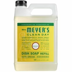 Mrs. Meyer's® Mrs. Meyer's Clean Day 347546 48 Oz. Honeysuckle Scented Dish Soap Refill - 6/Case
