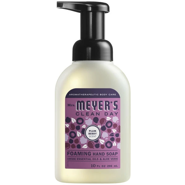 Mrs. Meyer's® Mrs. Meyer's Clean Day 313584 10 Oz. Plum Berry Foaming Hand Soap - 6/Case 1 Mrs. Meyer's® Mrs. Meyer's Clean Day 313584 10 Oz. Plum Berry Foaming Hand Soap - 6/Case