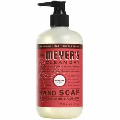 Mrs. Meyer's® Mrs. Meyer's Clean Day 652199 12.5 Oz. Rhubarb Scented Hand Soap With Pump - 6/Case