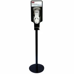 Rubbermaid FG750824 Autofoam Black Metal Hand Sanitizer Station Stand