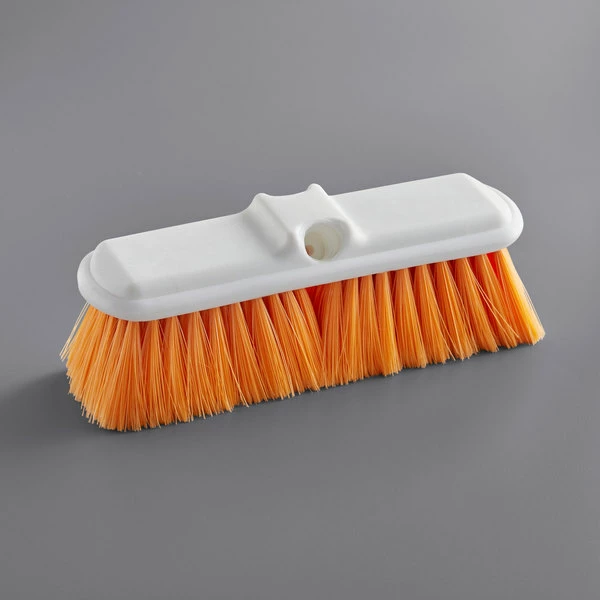 Carlisle 4005024 Sparta Flo Thru 9 1/2" Orange Flagged Vehicle And Wall Cleaning Brush 1 Carlisle 4005024 Sparta Flo Thru 9 1/2" Orange Flagged Vehicle And Wall Cleaning Brush
