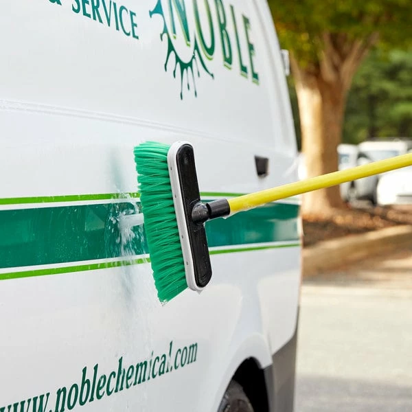 Carlisle 3646875 Flo Thru 10" Green Flagged Vehicle And Wall Cleaning Brush 1 Carlisle 3646875 Flo Thru 10" Green Flagged Vehicle And Wall Cleaning Brush