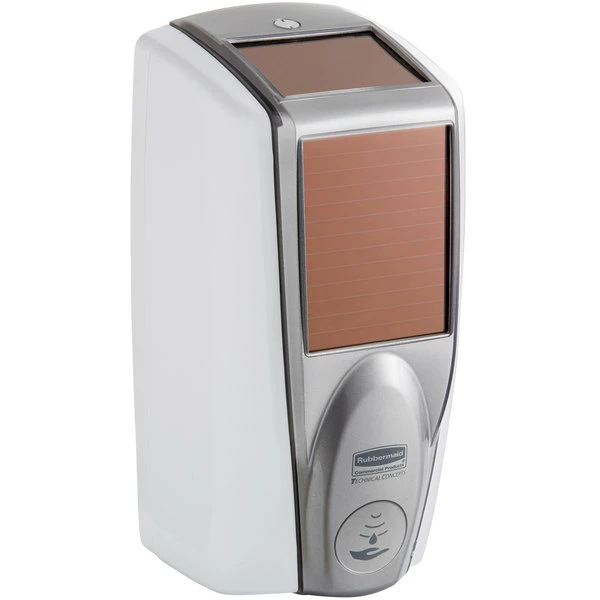 Rubbermaid 1980828 Lumecel™ 1100 ML White / Grey Pearl Automatic Hands Free Soap Dispenser 2 Rubbermaid 1980828 Lumecel™ 1100 ML White / Grey Pearl Automatic Hands Free Soap Dispenser - Image 2