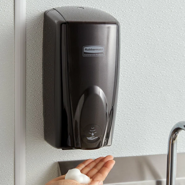 Rubbermaid FG750127 Autofoam 1100 ML Black / Black Pearl Automatic Hands-Free Soap Dispenser 1 Rubbermaid FG750127 Autofoam 1100 ML Black / Black Pearl Automatic Hands-Free Soap Dispenser