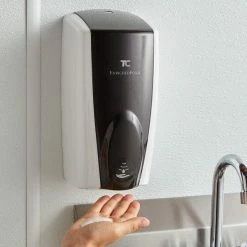 Rubbermaid FG750138 Autofoam 1100 ML White / Black Pearl Automatic Hands-Free Soap Dispenser
