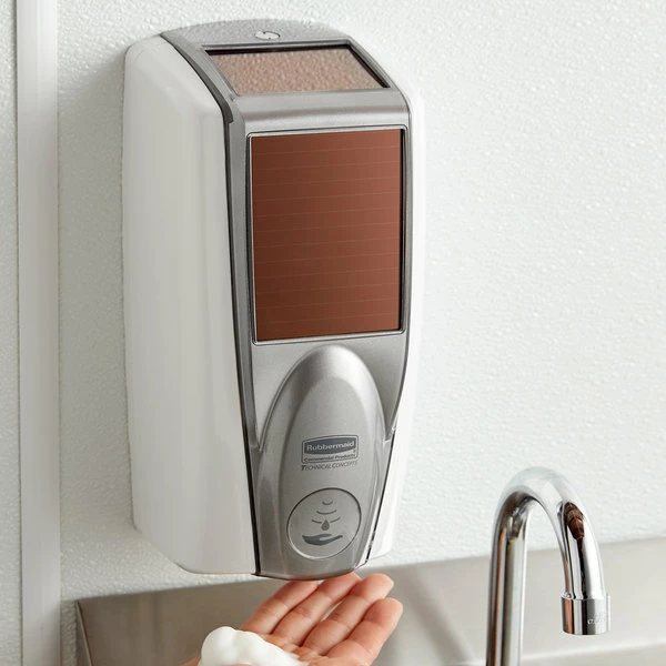 Rubbermaid 1980828 Lumecel™ 1100 ML White / Grey Pearl Automatic Hands Free Soap Dispenser 1 Rubbermaid 1980828 Lumecel™ 1100 ML White / Grey Pearl Automatic Hands Free Soap Dispenser