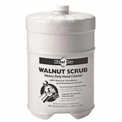 Kutol Pro 4707 Walnut Scrub Rainforest Scented Heavy-Duty Hand Cleaner With Natural Scrubbers Flat Top 1 Gallon Container - 4/Case