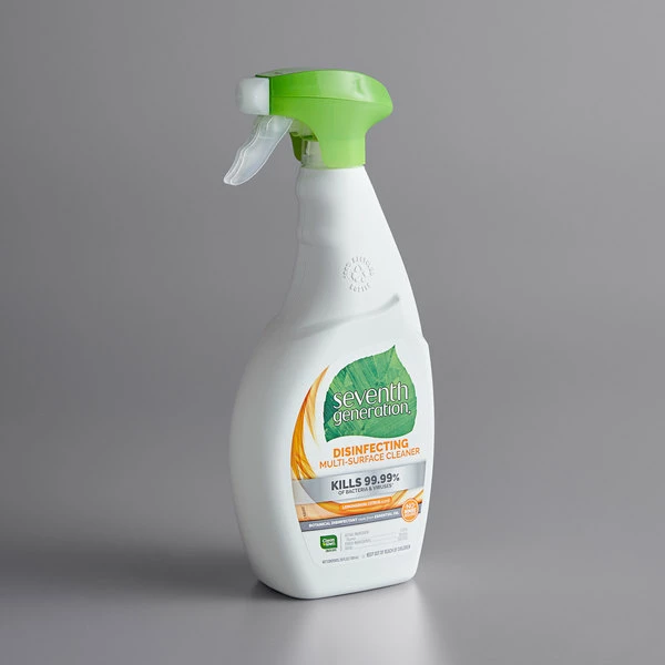 Seventh Generation 22810 26 Oz. Lemongrass Citrus Disinfecting Multi-Surface Cleaner Spray 1 Seventh Generation 22810 26 Oz. Lemongrass Citrus Disinfecting Multi-Surface Cleaner Spray
