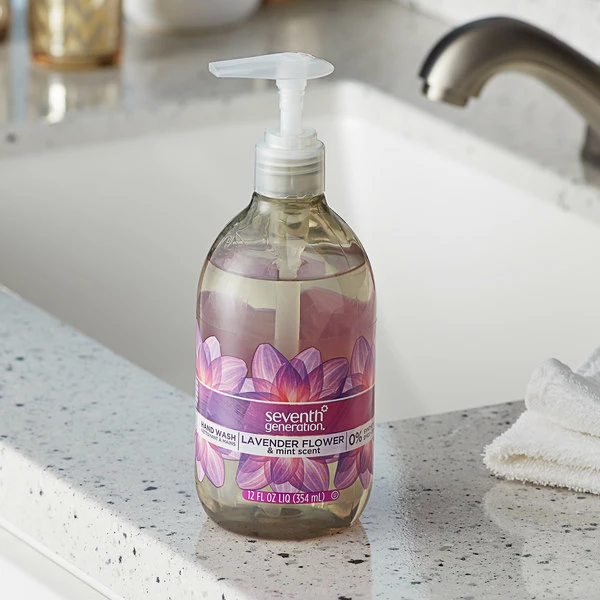 Seventh Generation 22926 Purely Clean 12 Oz. Lavender Flower & Mint Hand Soap 1 Seventh Generation 22926 Purely Clean 12 Oz. Lavender Flower & Mint Hand Soap