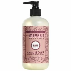 Mrs. Meyer's® Mrs. Meyer's Clean Day 316561 12.5 Oz. Rose Scented Hand Soap With Pump - 6/Case