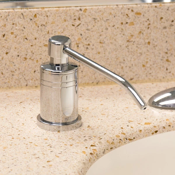 Lavex Janitorial 34 Oz. Stainless Steel Under Counter Liquid Soap Dispenser 4 Lavex Janitorial 34 Oz. Stainless Steel Under Counter Liquid Soap Dispenser - Image 4