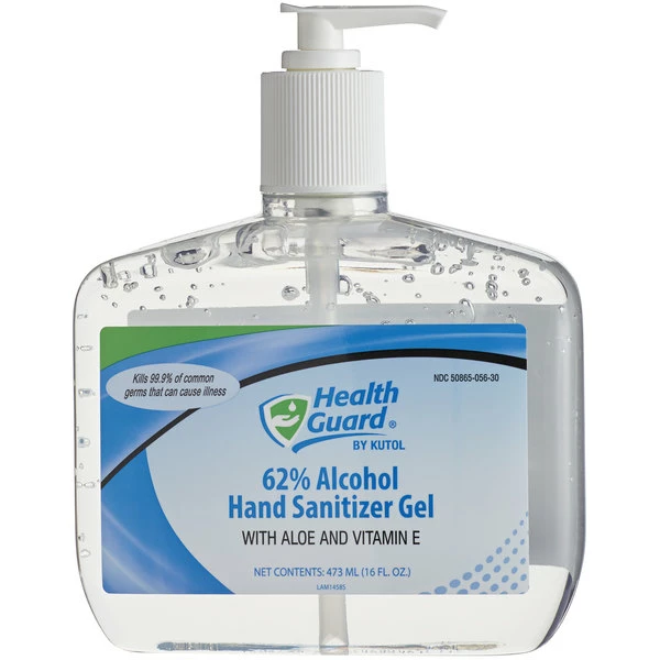 Kutol 5630 Health Guard 16 Oz. Dye And Fragrance Free 62% Alcohol Instant Hand Sanitizer Gel - 12/Case 2 Kutol 5630 Health Guard 16 Oz. Dye And Fragrance Free 62% Alcohol Instant Hand Sanitizer Gel - 12/Case - Image 2