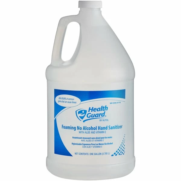 Kutol 68209 Health Guard Pour Top Gallon Foaming Light Linen No Alcohol Instant Hand Sanitizer - 4/Case 2 Kutol 68209 Health Guard Pour Top Gallon Foaming Light Linen No Alcohol Instant Hand Sanitizer - 4/Case - Image 2