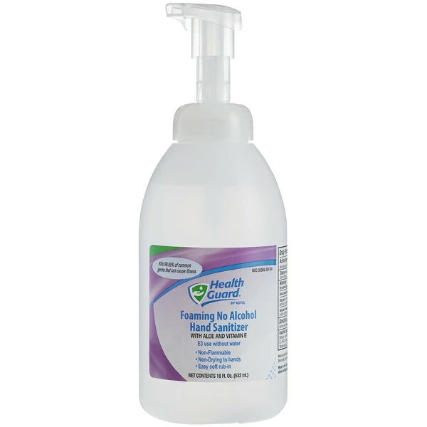 Kutol 68291 Health Guard 18 Oz. Foaming Light Linen No Alcohol Instant Hand Sanitizer - 6/Case 2 Kutol 68291 Health Guard 18 Oz. Foaming Light Linen No Alcohol Instant Hand Sanitizer - 6/Case - Image 2