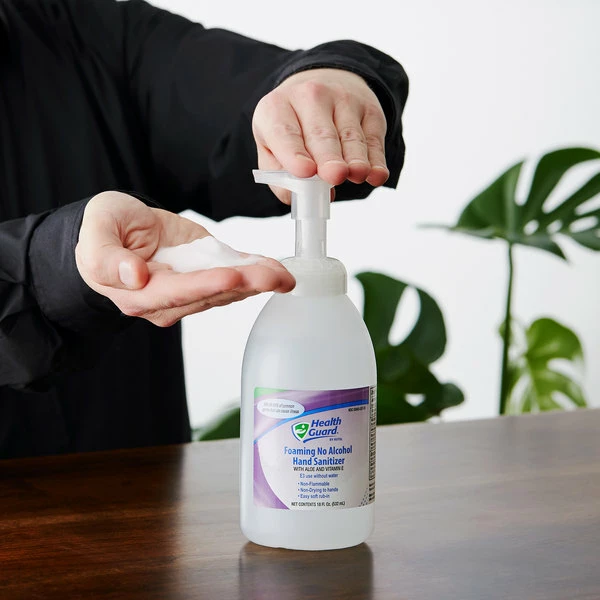 Kutol 68291 Health Guard 18 Oz. Foaming Light Linen No Alcohol Instant Hand Sanitizer - 6/Case 1 Kutol 68291 Health Guard 18 Oz. Foaming Light Linen No Alcohol Instant Hand Sanitizer - 6/Case