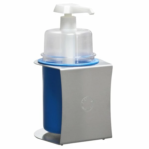 Steril-Sil CHS-1-PCBLUE-DCHP 30 Oz. Blue Refillable Hand Soap / Sanitizer Dispenser 1 Steril-Sil CHS-1-PCBLUE-DCHP 30 Oz. Blue Refillable Hand Soap / Sanitizer Dispenser