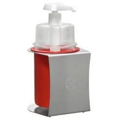 Steril-Sil CHS-1-PCRED-DCHP 30 Oz. Red Refillable Hand Soap / Sanitizer Dispenser