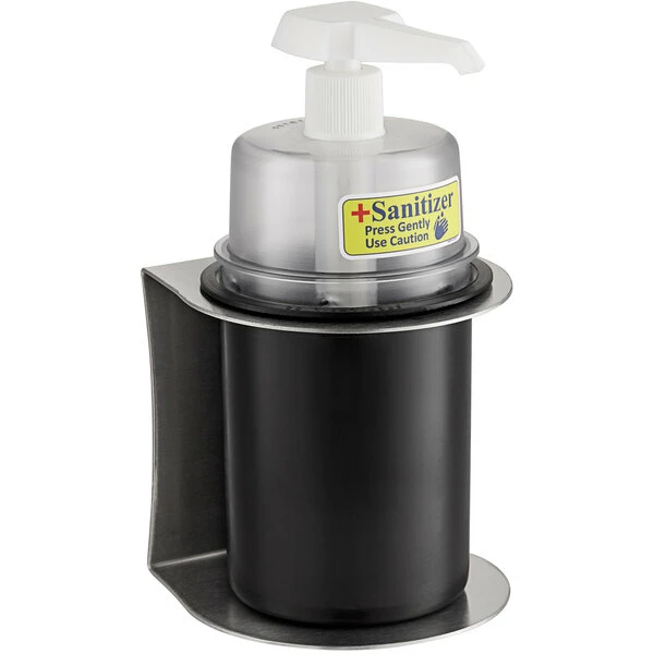 Steril-Sil CHS-1-PCBLACK-DCHP 30 Oz. Black Refillable Hand Soap / Sanitizer Dispenser 2 Steril-Sil CHS-1-PCBLACK-DCHP 30 Oz. Black Refillable Hand Soap / Sanitizer Dispenser - Image 2