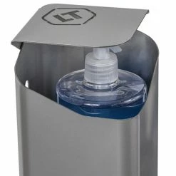 Tellier SHPX Freestanding Stainless Steel Hand Sanitizer Dispenser With Foot Pedal -VIETRI SHOP 2104825