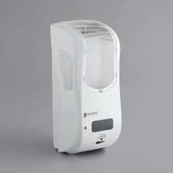 San Jamar SHF970WHCL Summit Rely White Hybrid Automatic Foam Hand Soap And Sanitizer Dispenser - 5 1/2" X 4" X 12"
