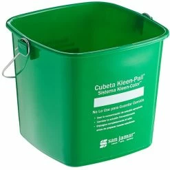 San Jamar KP196KCGN 6 Qt. Green Cleaning Kleen-Color Pail 5 San Jamar KP196KCGN 6 Qt. Green Cleaning Kleen-Color Pail -VIETRI SHOP 2114788