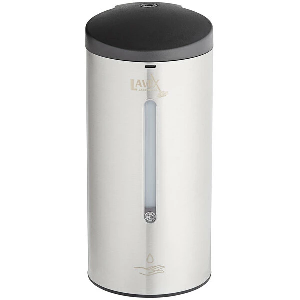 Lavex Janitorial Stainless Steel 700 ML Automatic Liquid Soap / Sanitizer Dispenser 4 Lavex Janitorial Stainless Steel 700 ML Automatic Liquid Soap / Sanitizer Dispenser - Image 4
