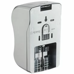 San Jamar SF970SS Summit Rely Silver Manual Foam Hand Soap And Sanitizer Dispenser - 5 3/16" X 4" X 8 7/8" -VIETRI SHOP 2123463