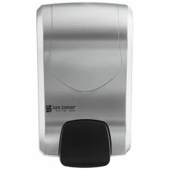 San Jamar SF970SS Summit Rely Silver Manual Foam Hand Soap And Sanitizer Dispenser - 5 3/16" X 4" X 8 7/8" -VIETRI SHOP 2123464