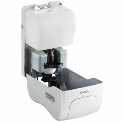 San Jamar SF970SS Summit Rely Silver Manual Foam Hand Soap And Sanitizer Dispenser - 5 3/16" X 4" X 8 7/8" -VIETRI SHOP 2123465